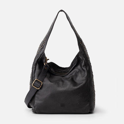 Biba Borsa Hobo con Tracolla in Pelle Nera - MARIO SPATARELLA