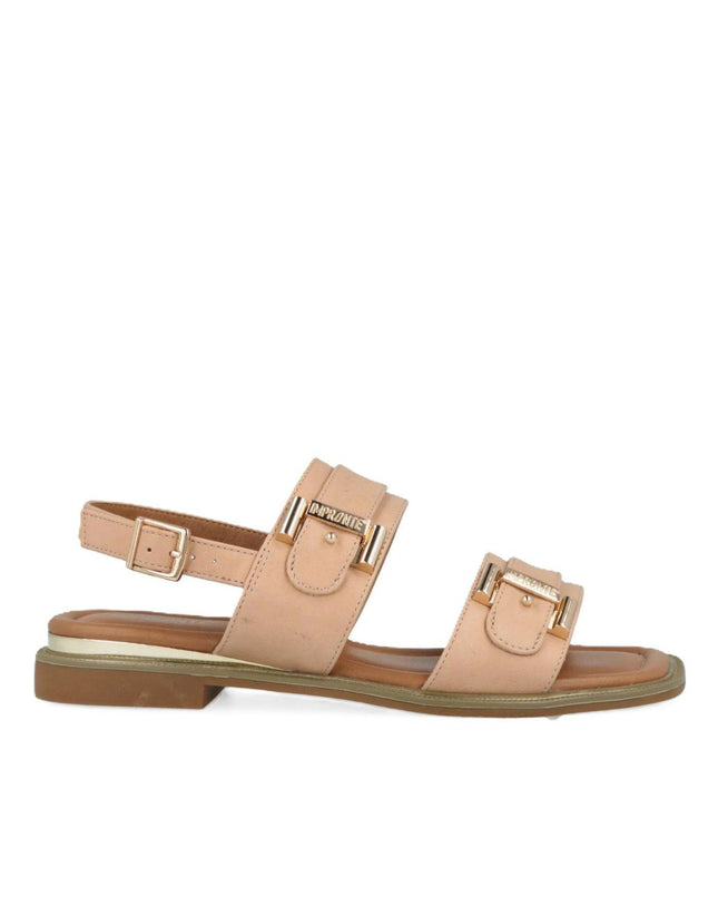 Impronte Sandalo Flat Donna in Ecopelle Nude SERENELLA SANDAL NUDE Impronte 
