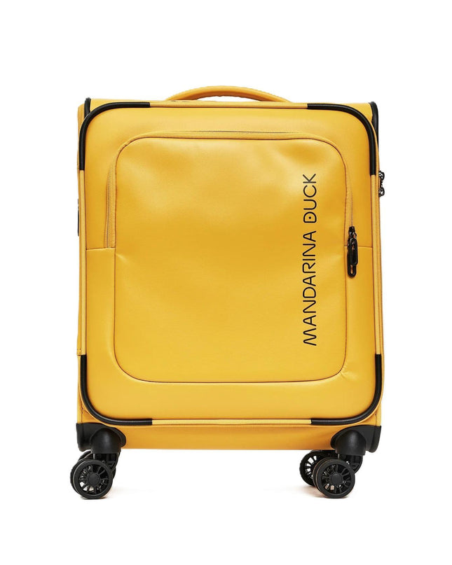 Mandarina Duck Trolley da Cabina Bagaglio a Mano 4 Ruote Giallo OSV01 ECO COATED DUCK YELLOW Mandarina Duck 