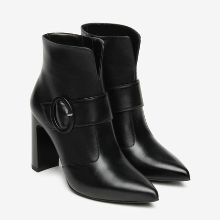 Nero Giardini Stivaletti Donna con Fibbia in Pelle Nero - MARIO SPATARELLA