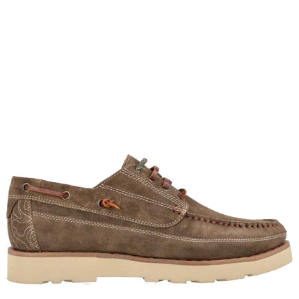 Barca Scarpa Uomo Camoscio Taupe HOPI SUEDE TAUPE 029 Jeep Footwear 