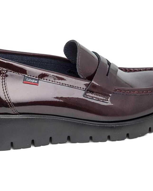 Mocassini Donna Vernice Bordeaux 89803 HAMAN RIOJA Callaghan 