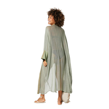 Kimono Estivo Lungo Verde KIMONO ESTIVO MBK5007B La Mano Boho 