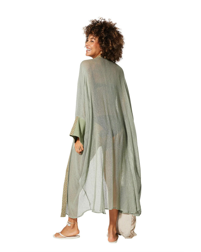 Kimono Estivo Lungo Verde KIMONO ESTIVO MBK5007B La Mano Boho 