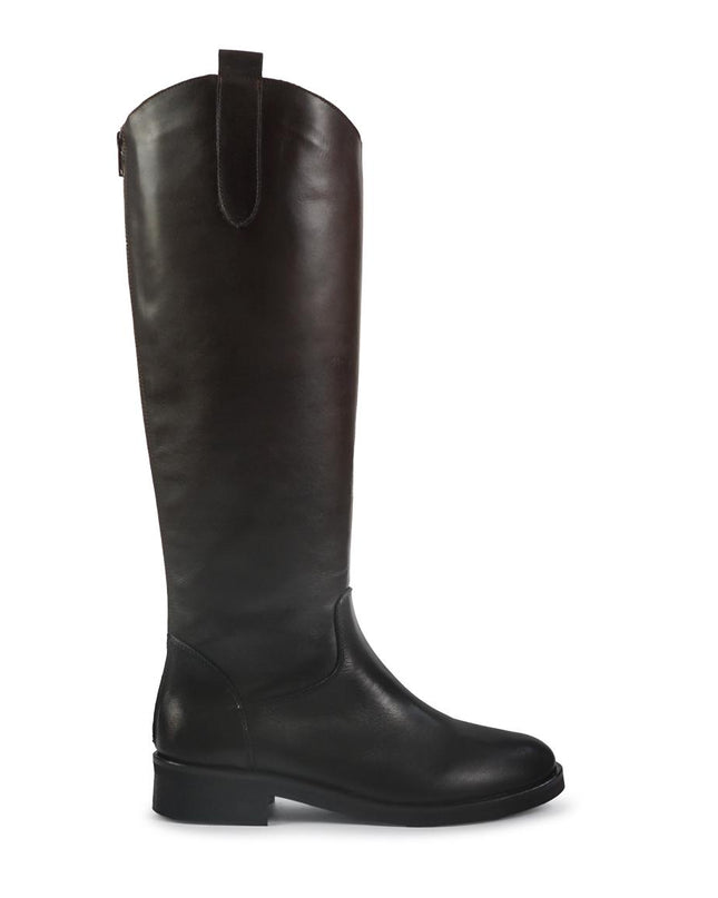 Spatarella Stivali Donna con Tacco Basso Cavallerizza in Pelle Marrone LP22 BROWN Spatarella 