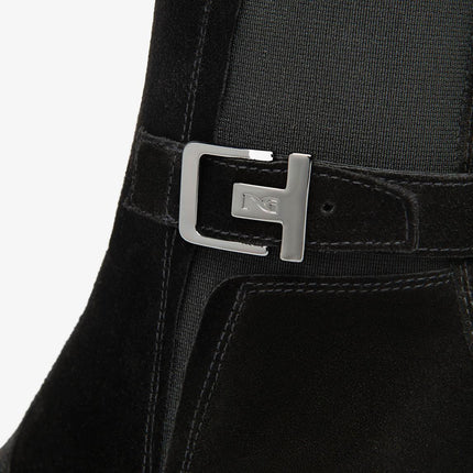 Nero Giardini Stivaletti Donna con Tacco in Camoscio Nero - MARIO SPATARELLA