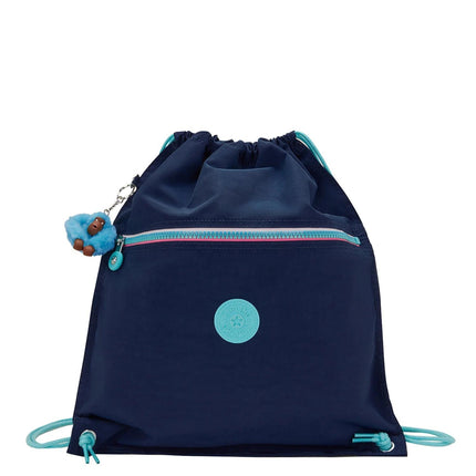 Kipling Sacca in Tessuto Fantasia Blu SUPERTABOO RESORT NAVY Kipling 