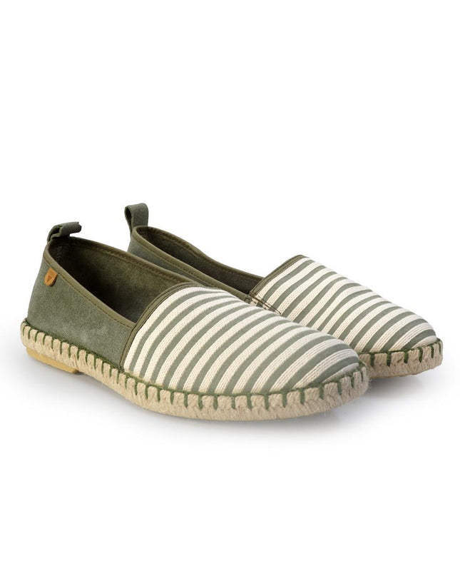 Espadrillas Verbenas Bassa da Uomo in Cotone Canvas Kaki TATE FORE KAKI Verbenas 