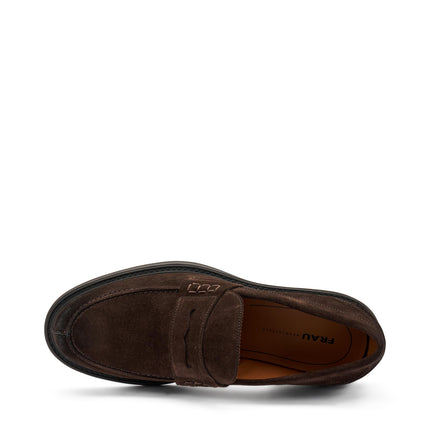 Mocassini Frau Uomo College in Camoscio Pepe 73A8 WAXY PEPE Frau 