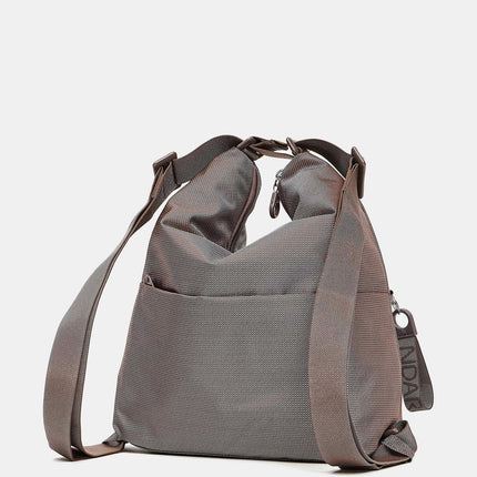 Mandarina Duck Borsa Convertibile Zaino in Tessuto Taupe QMT38 MD20 TAUPE Mandarina Duck 
