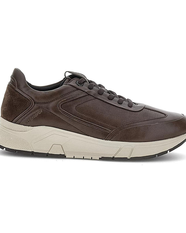 Sneakers Bassa Uomo Pelle Marrone ACTION 220417 BROWN Stonefly 