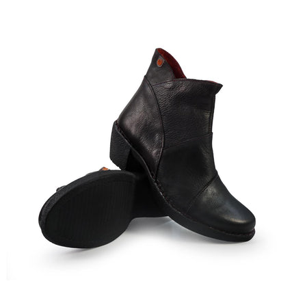 Jungla Stivaletti Donna con Tacco in Pelle Nero 7518 BLACK Jungla 