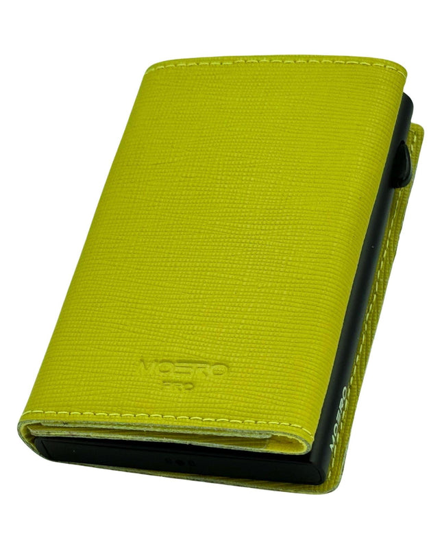 Moero Pro Saffiano Lime Zip Portafoglio Slim PRO SAFFIANO LIME ZIP LIME Moero 
