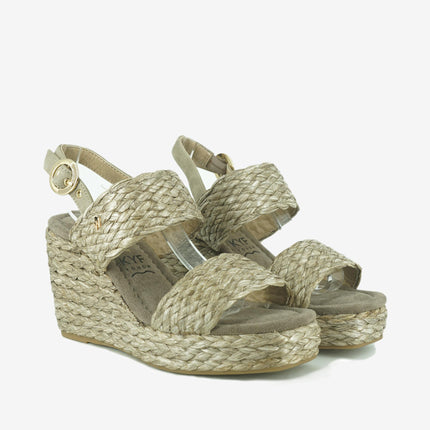 Sandali Donna Zeppa Raffia CHOIMBRA RAFFIA TAUPE Wrangler 