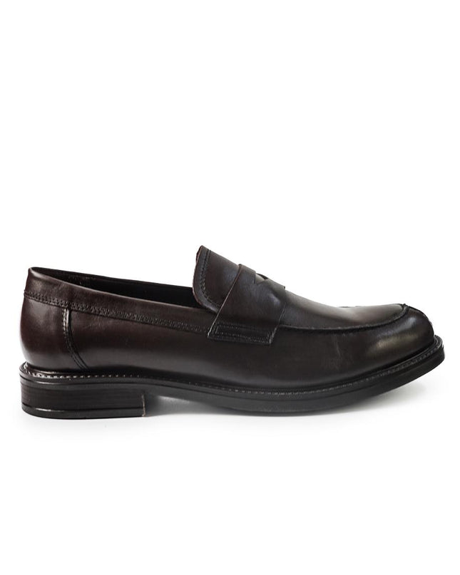 Vueva Mocassini Uomo College in Pelle Marrone - MARIO SPATARELLA