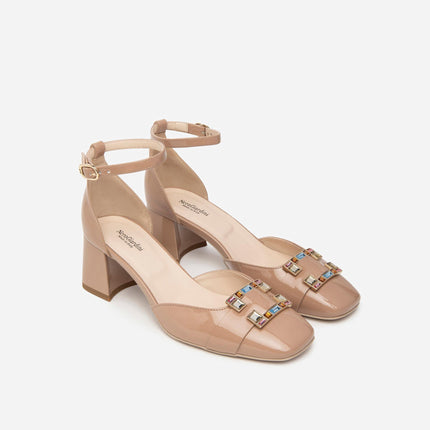 Decolletè Pump Vernice Nude E409480D NUDO 626 Nero Giardini 