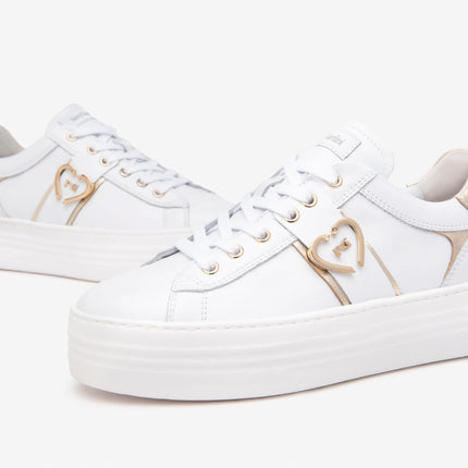 Nero Giardini Sneakers Donna Platform in Pelle Bianca E513022D BIANCO 707 Nero Giardini 