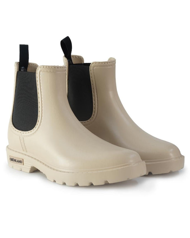 Stivaletti Galosce Beatles Pioggia Donna Gomma Beige - MARIO SPATARELLA