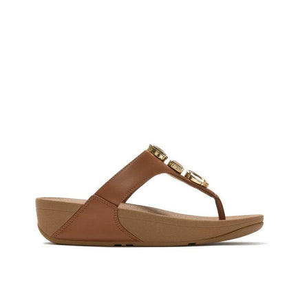 FitFlop Sandali Donna Infradito Cuoio con Strass A5E-C15 LULU JEWELS FitFlop 