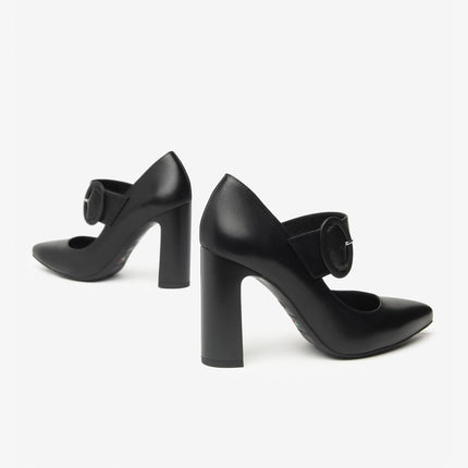 Nero Giardini Decollete Mary Jane con Cinturino in Pelle Nero - MARIO SPATARELLA