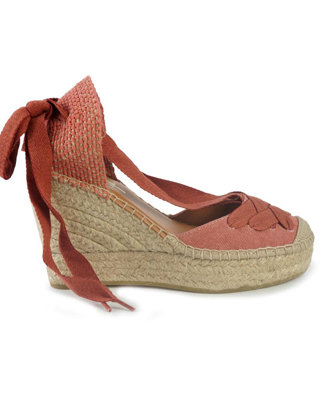 Viguera Espadrillas Alte con Lacci Terra 2227 TEJA Viguera 