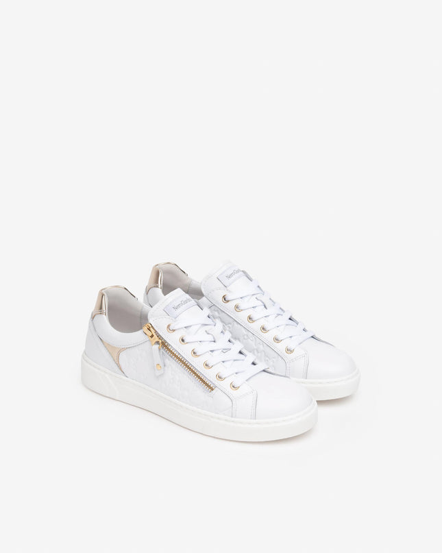 Nero Giardini Sneakers Donna Bassa in Pelle Bianca E513001D BIANCO 707 Nero Giardini 