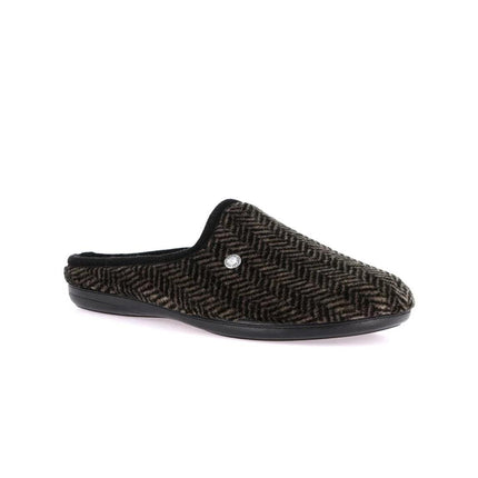 Grunland Pantofole Ciabatte Uomo in Tessuto Spinato Oliva - MARIO SPATARELLA