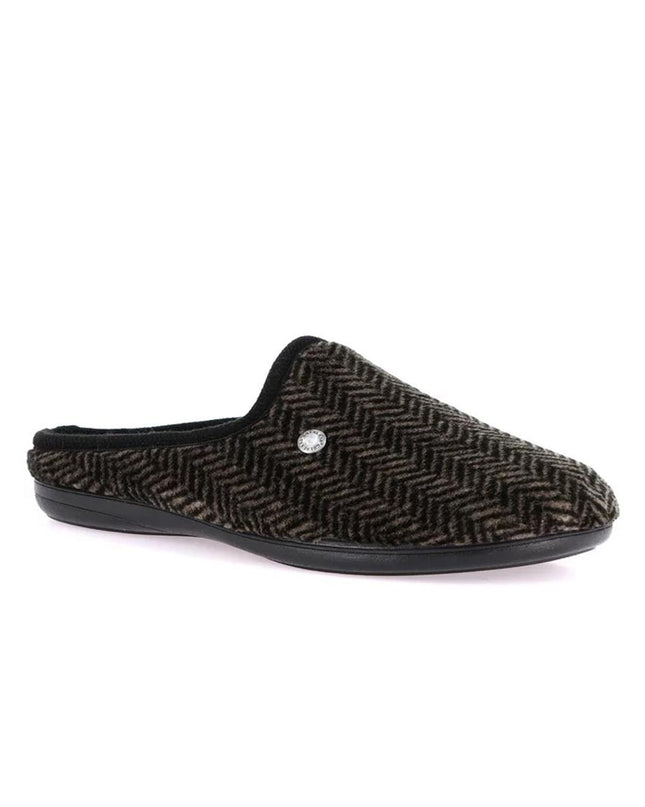 Grunland Pantofole Ciabatte Uomo in Tessuto Spinato Oliva - MARIO SPATARELLA