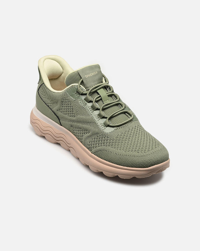 Geox Spherica Plus Sneakers Donna Bassa in Tessuto Verde D657MB SPHERICA OLIVE Geox 