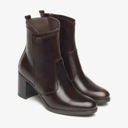 Nero Giardini Stivaletti Tronchetti Donna Pelle Testa di Moro - MARIO SPATARELLA