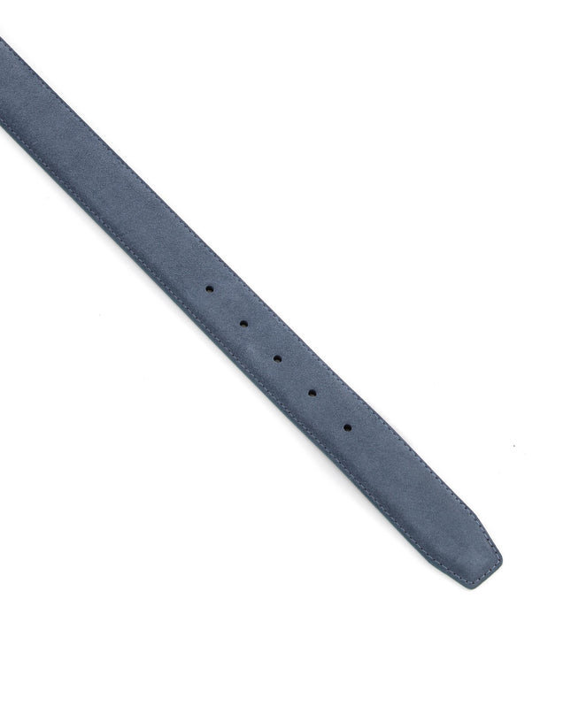Cintura Uomo in Pelle Camoscio Blu 534C LAGO Frau 