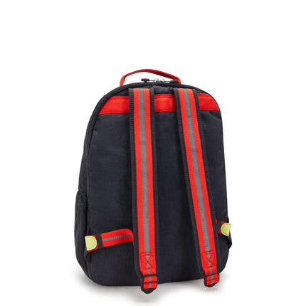 Zaino Porta Computer 15 Pollici Blu SEOUL LAP IRON LETTER FUN Kipling 