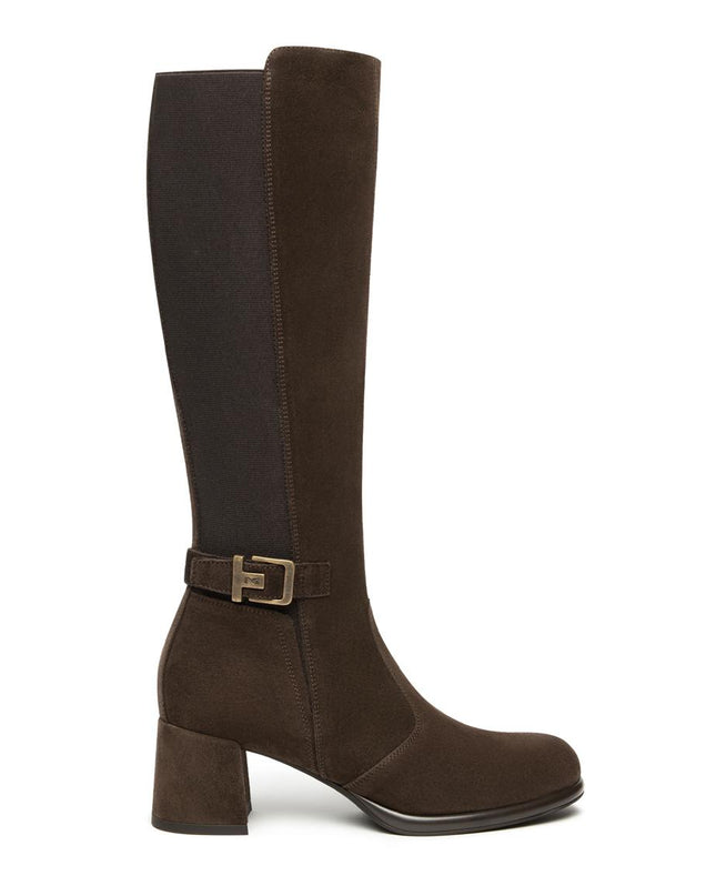 Nero Giardini Stivali Donna con Tacco in Camoscio Testa di Moro I514313D MORO 300 Nero Giardini 
