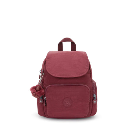 Kipling Zainetto in Tessuto Lounge Wine CITY ZIP MINI LOUNGE WINE Kipling 