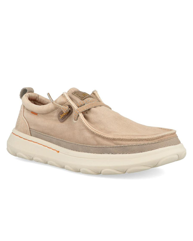 Jeep Scarpe Slip On Uomo in Tessuto Sabbia KAUAI WALLABEE SAND Jeep Footwear 
