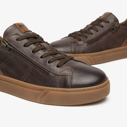 Nero Giardini Sneakers Uomo in Pelle Testa di Moro - MARIO SPATARELLA