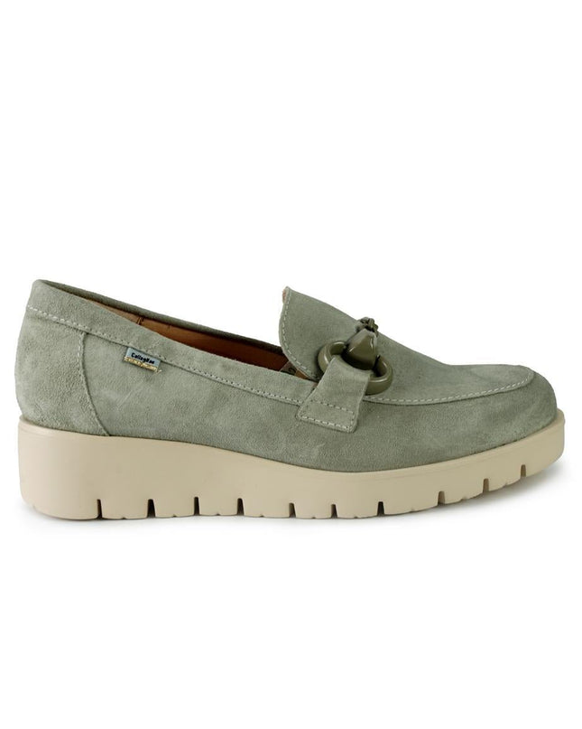 Callaghan Mocassini Donna con Zeppa in Camoscio Verde - MARIO SPATARELLA