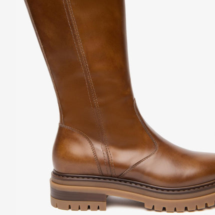 Nero Giardini Stivali Anfibi Donna in Pelle Cuoio - MARIO SPATARELLA