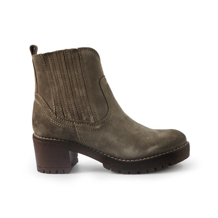 Vueva Stivaletti Chelsea Donna con Tacco in Camoscio Taupe WH353H26 KHATY DESERT Vueva 
