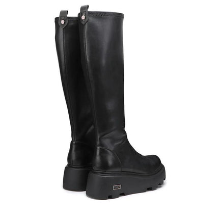 Cult Stivali con Zeppa in Pelle Nero CLW3555 NEW ROCK BLACK Cult 
