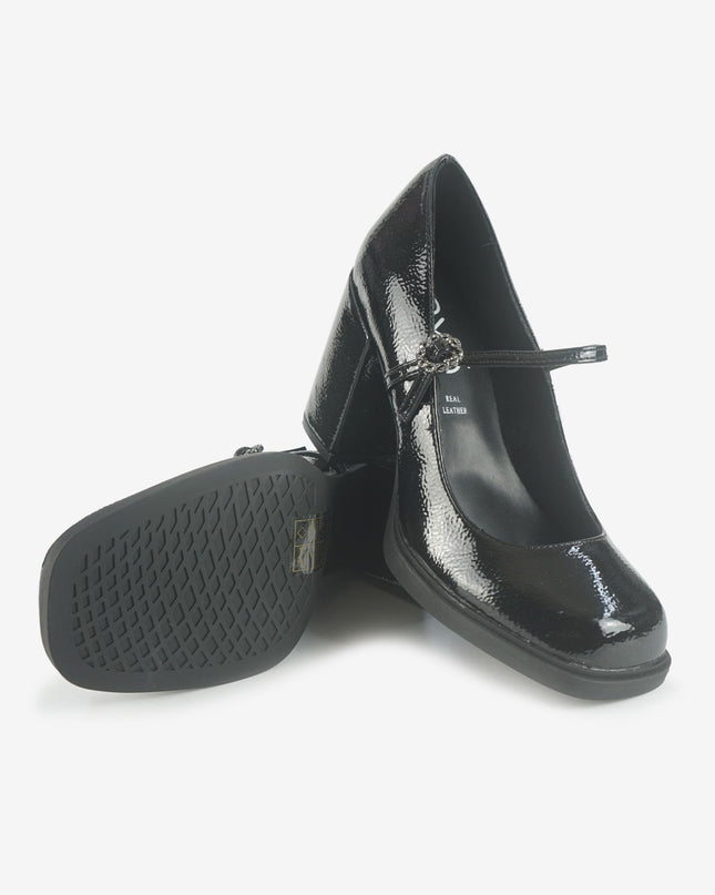 Decolletè Mary Jane Vernice Nero GEORGIA 242 BLACK Exe 
