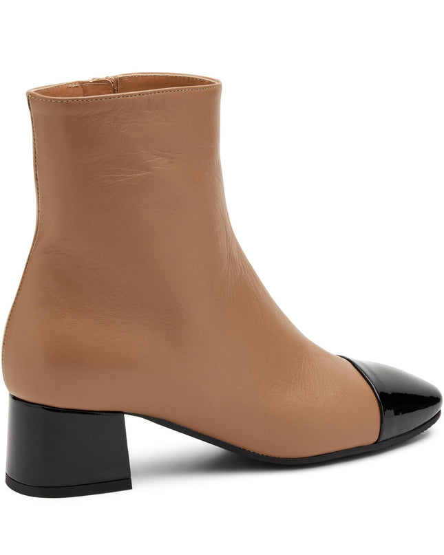 Stivaletti Donna Pelle Bicolore 66Q5 NOISETTE Frau 