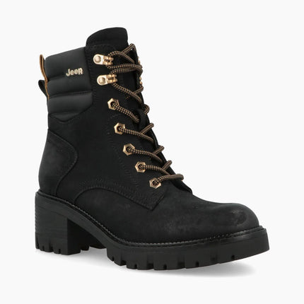 Jeep Anfibi Donna con Tacco Nero - MARIO SPATARELLA