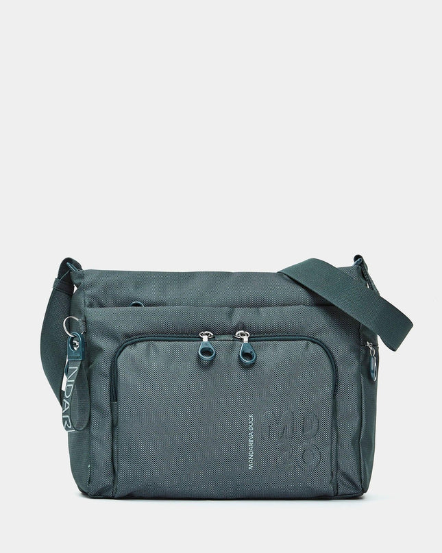 Mandarina Duck Borsa Multitasche con Tracolla in Tessuto Verde QMT58 MD20 PINE GREEN Mandarina Duck 