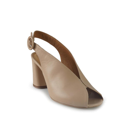 Gianmarco Sorelli Sandali Chanel con Tacco Alto in Pele Nude 1923 IDA Gianmarco Sorelli 