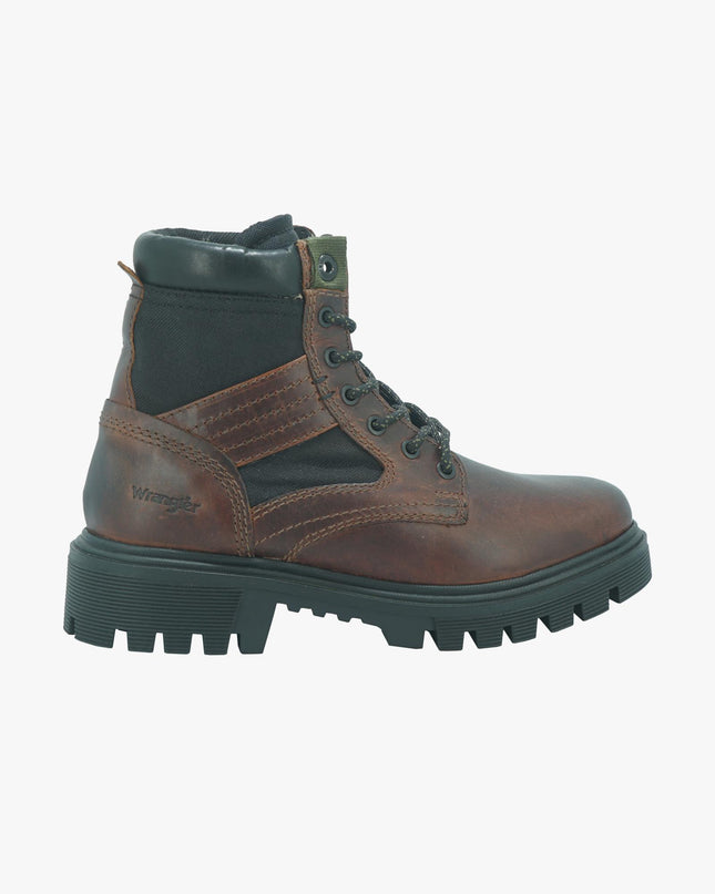 Anfibi in Pelle da Uomo SEATTLE COP RED BROWN Wrangler 