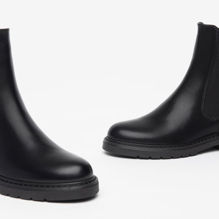 Nero Giardini Stivaletti Chelsea Donna in Pelle Nero - MARIO SPATARELLA