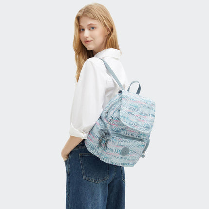Kipling Zainetto Donna Stampato CITY ZIP S B PRT PALMTREE LEAVES Kipling 