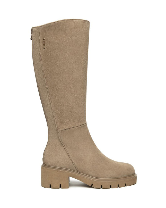 Nero Giardini Stivali Donna con Tacco in Camoscio Talpa - MARIO SPATARELLA