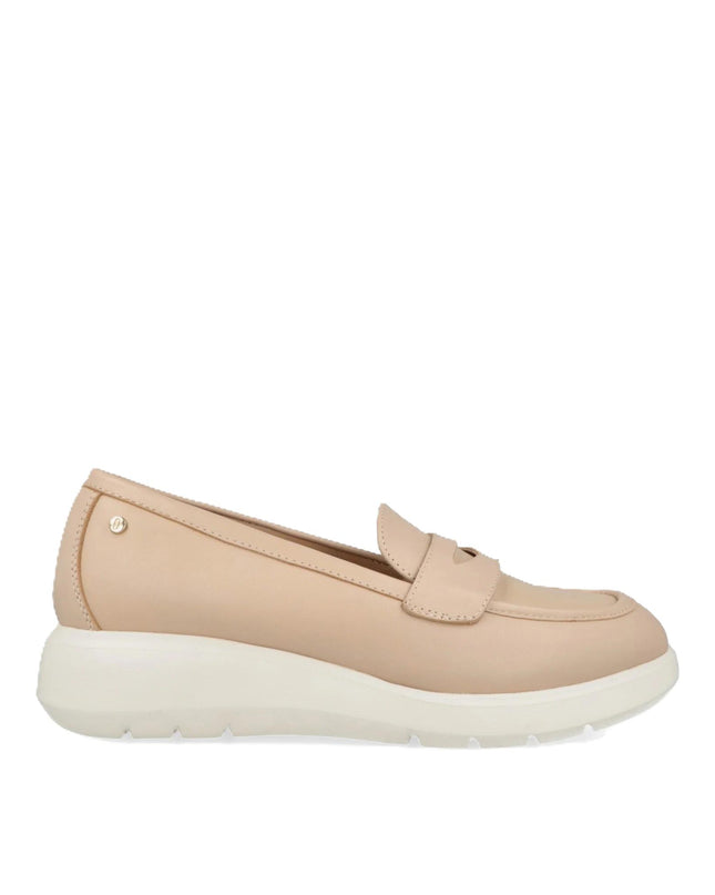 Impronte Mocassini con Zeppa in Pelle Nude MOKA PINK Impronte 